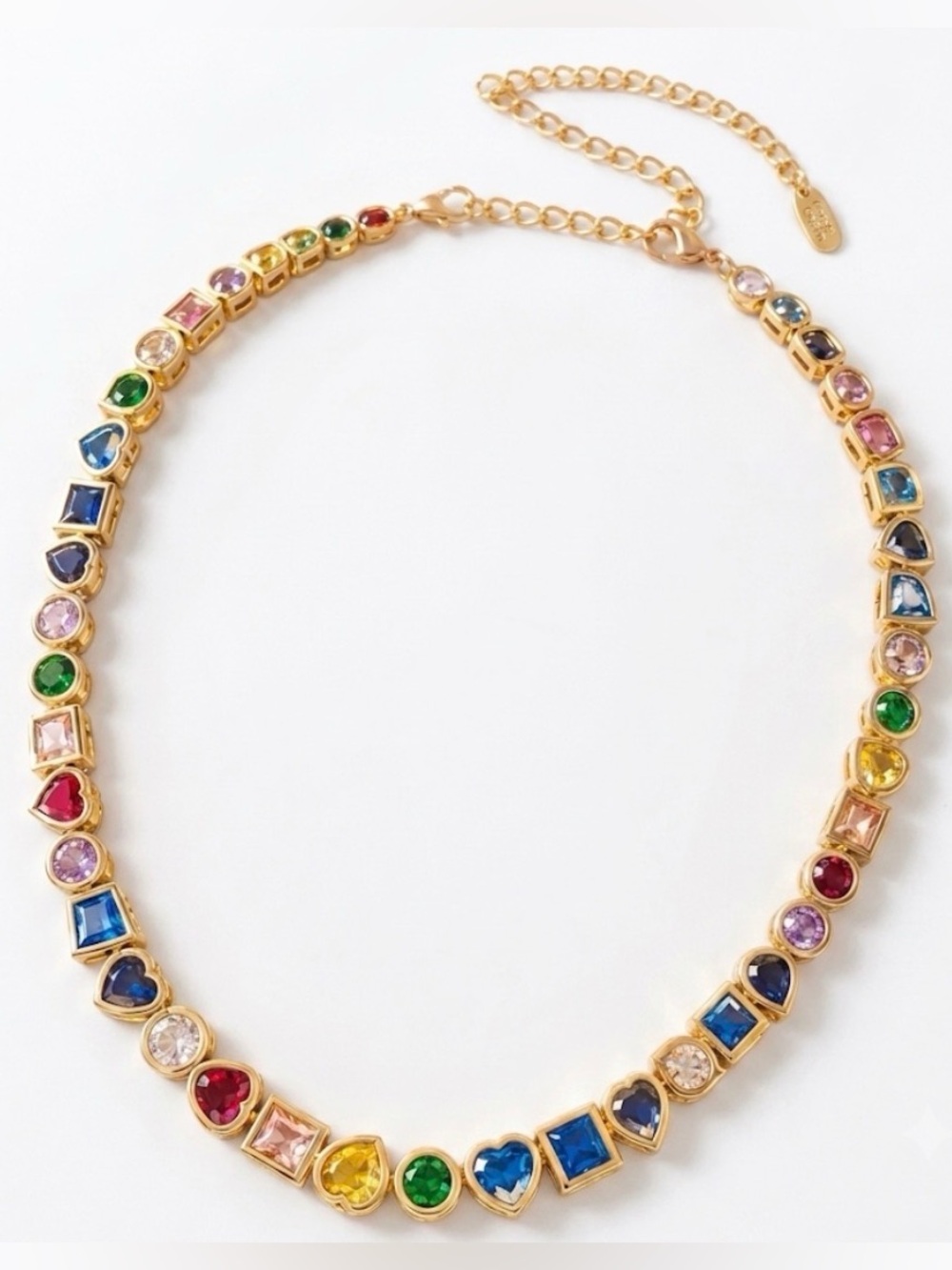 NWT 🤎💙💚 Camila Coelho Gorgeous Multicolor Cubic Zirconia Necklace